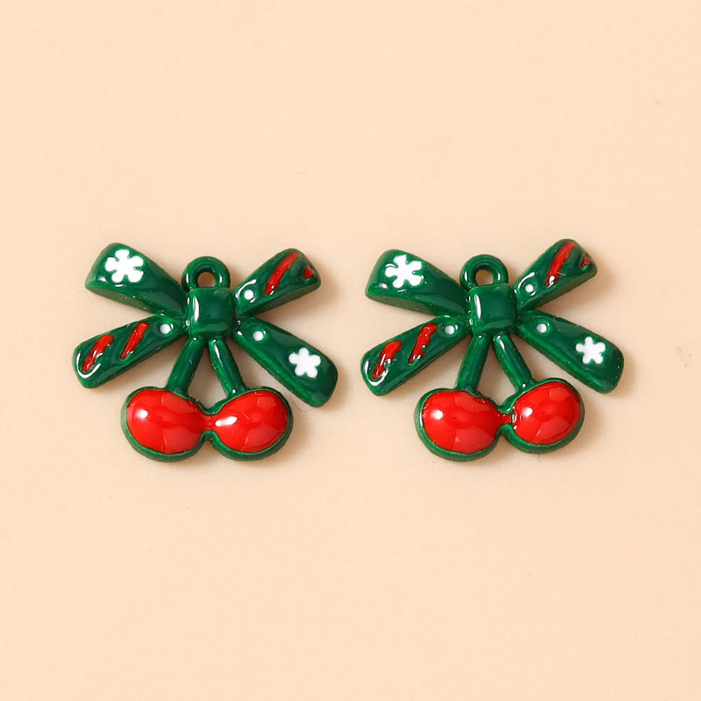 Leslie 5-teiliges Modisches Weihnachts-Charms-Set, Niedliche Weihnachtsglocken-Anhänger für Ohrringe und Halsketten-Herstellung – Detail 30
