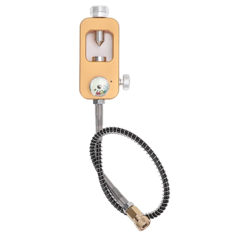 

Scuba Tank Adapter Fill Station Diving Gear With Pressure Gauge Airway Tube 40MPa 8mm 0.5L 1L Universal