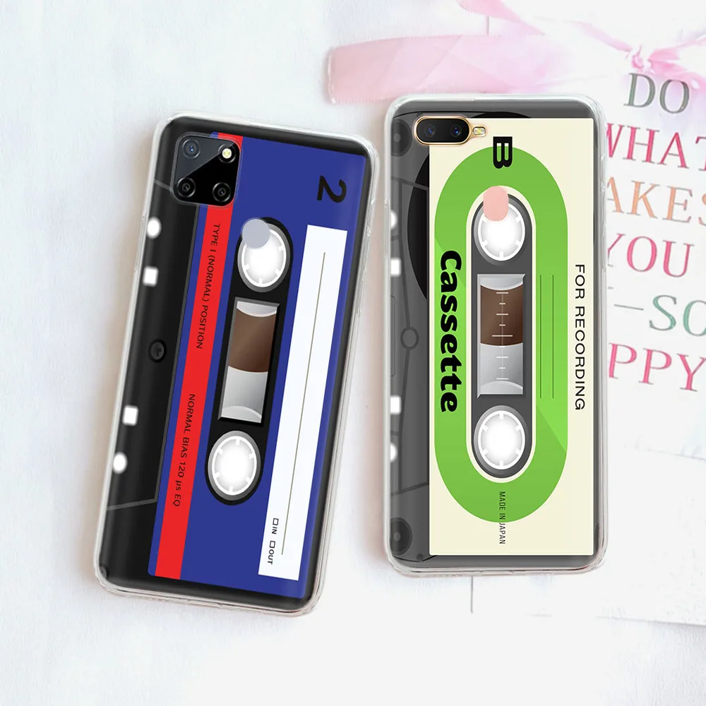 Cassette Tape Transparent Case for Moto edge 40 30 Neo Pro G14 G84 E32 G62 E13 E22 E22I G52 Ultra