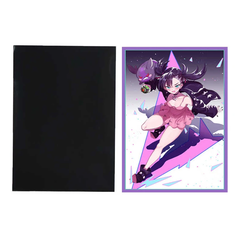 65 Pz/set 66X91Mm PTCG Trainer Marnie Buste Per Carte Copertura Della Carta di Colore Flash Ptcg Marnie Carta di Protezione Della Copertura Anime Carte regalo