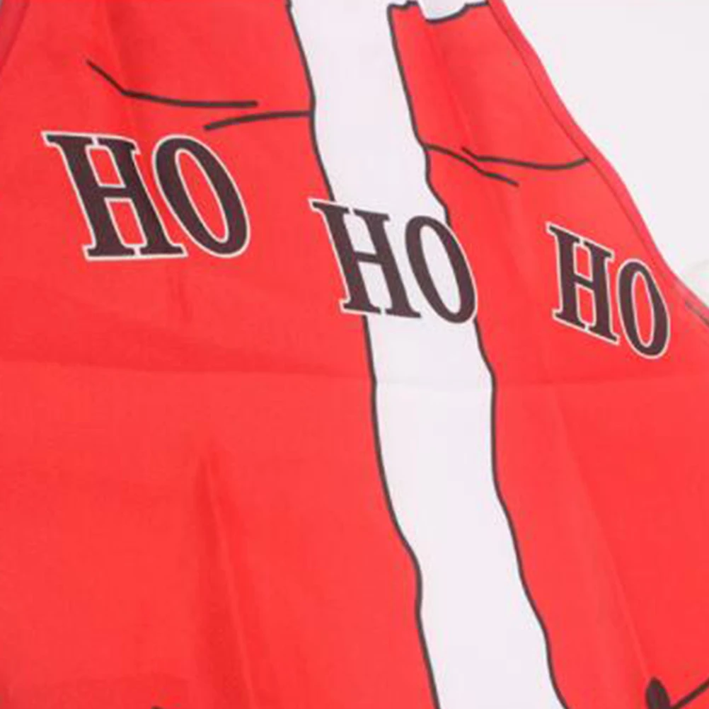 

2Pcs Red Christmas Apron Festive Kitchen Decoration for Holiday Party Waitress Costume Women Xmas Cooking Gifts