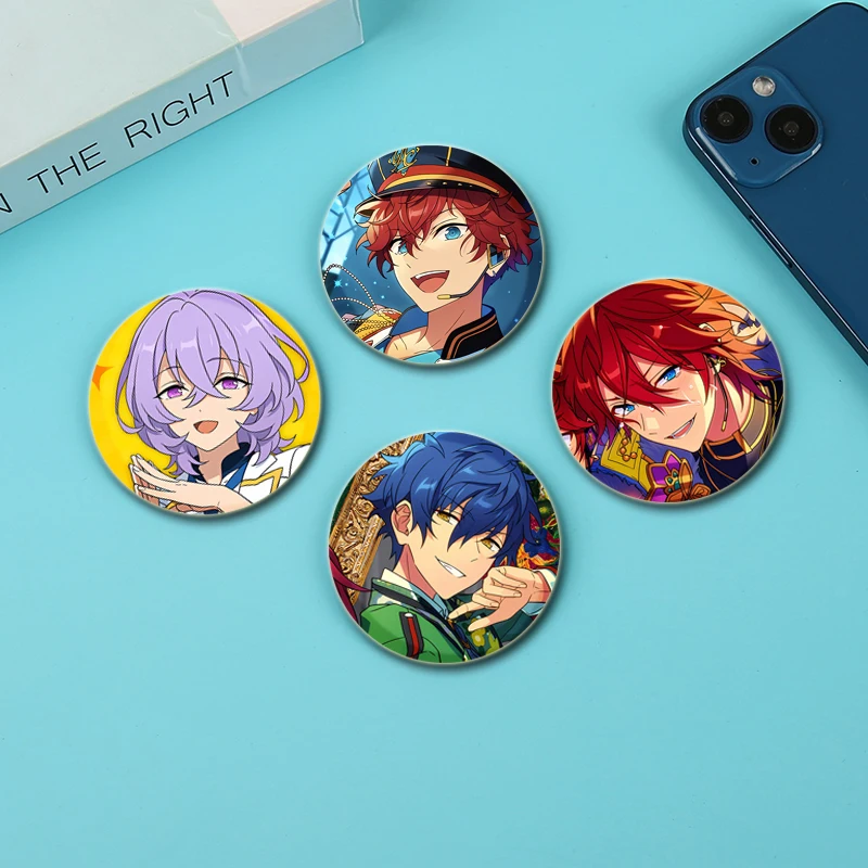 Conjunto estrelas jogo emblema hidaka hokuto harukawa sora shinkai kanata broches cosplay esmalte pinos para chapéu mochila jóias presentes