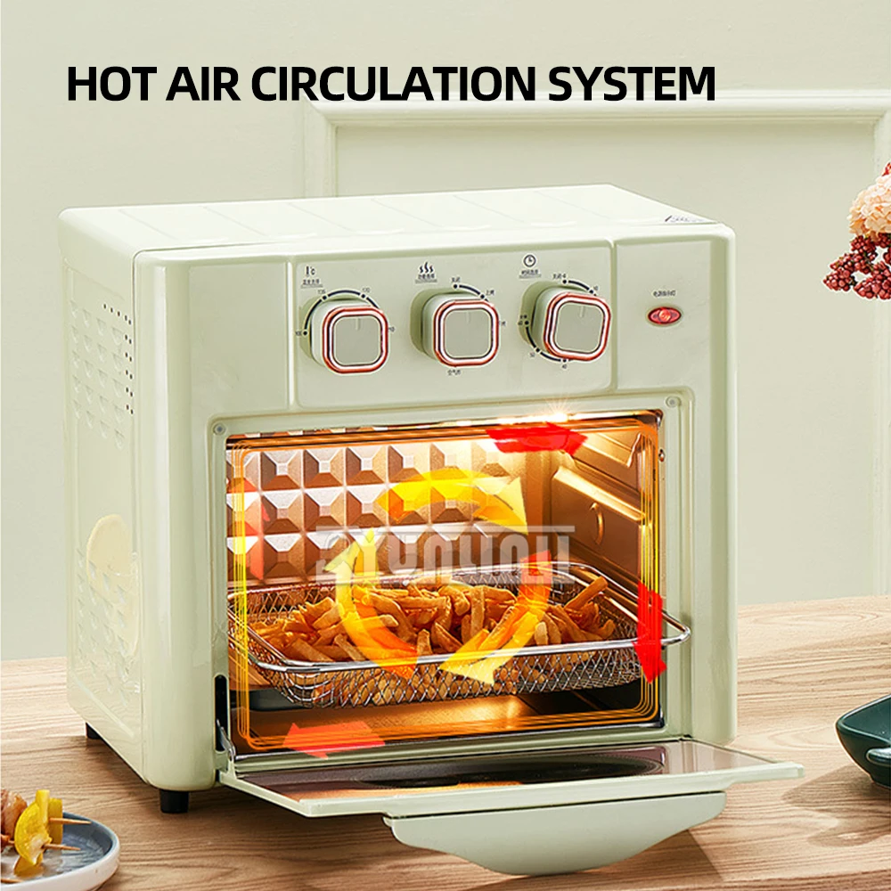 Fritadeiras de ar 18L domésticas de grande capacidade Forno de cozimento Fritadeira de ar Máquina multifuncional Fornos elétricos