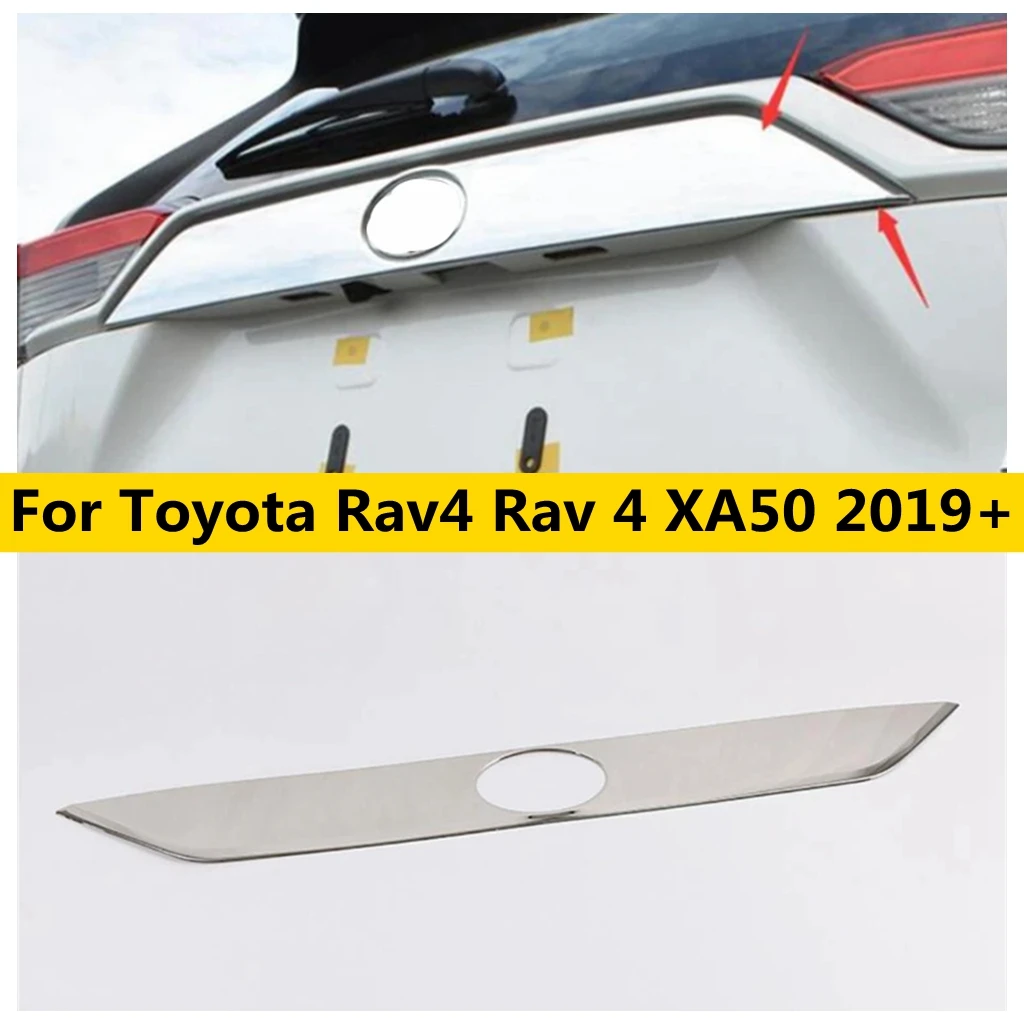 

Rear Trunk Lid Cover Tailgate Trim Door Handle Molding Boot Garnish Bezel Cover For Toyota Rav4 Rav 4 XA50 2019 2020 2021 2022