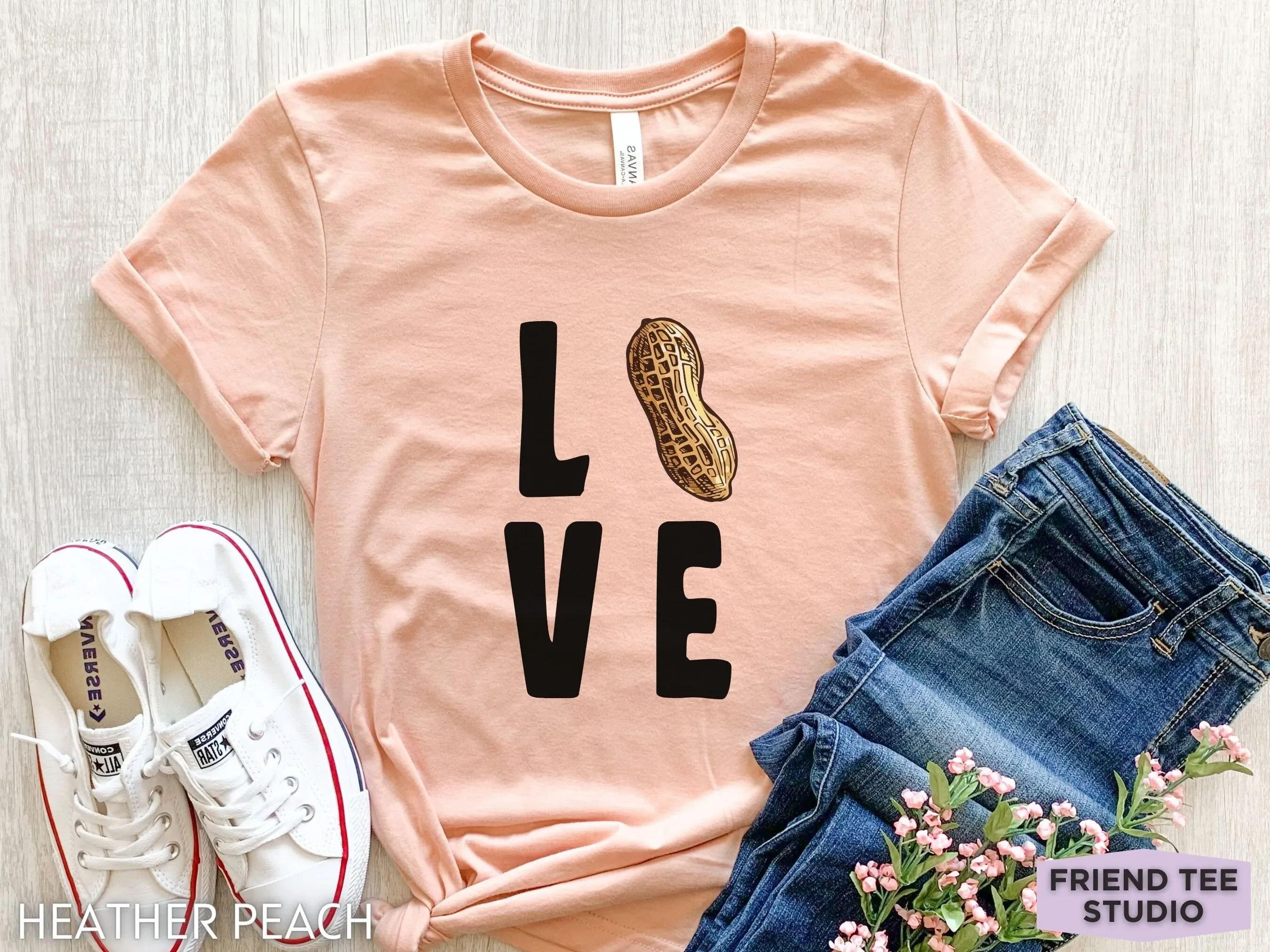 PeanuT T Shirt Funny s Girls Cute Kids Womens Top NuT