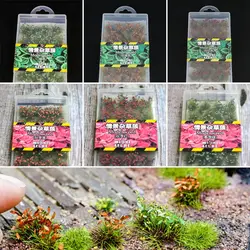 Handmade Simulation Model Scene Simulated Bush Scale Doll Grass Model Tuft House Needle Model DIY Grass Building Grass Mate