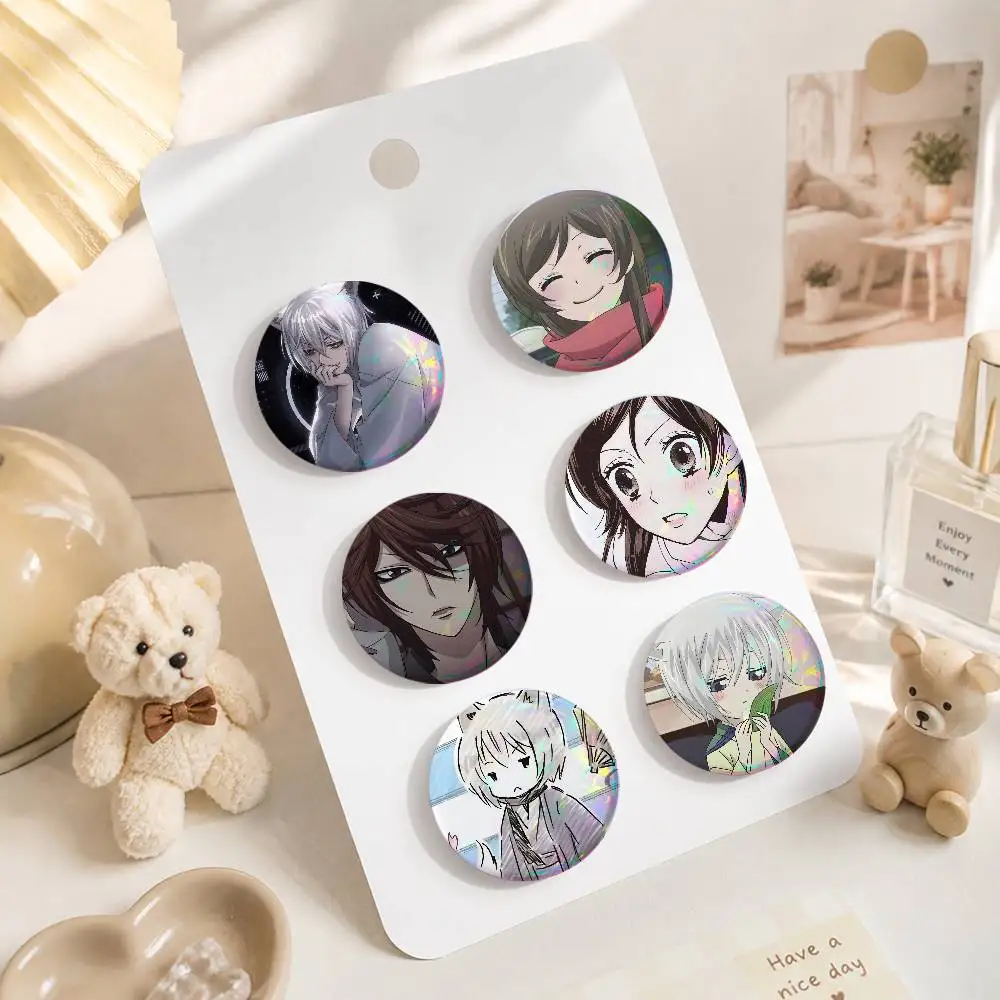 Anime K-Kamisama S-Kiss Art Badges Button Round Creative Pin Brooch Badge Bag Decor Accessories Fans Collect Friends Gifts