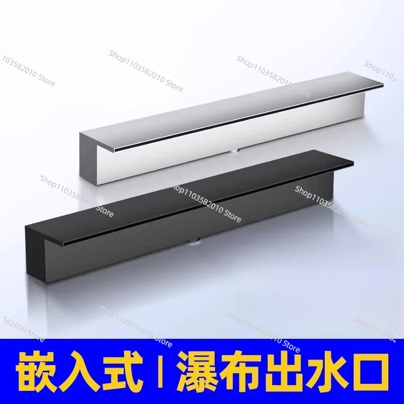 Stainless steel waterfall outlet flow tank water wall water curtain water feature wall decorative landscape fish pond garden