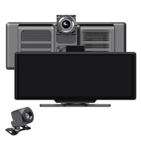 10.26 Inch 2 Lens 4K Car Radio Player GPS Stereo Android Auto Wireless Carplay Dash Cam Wireless Recorder Dual-Channel Camera