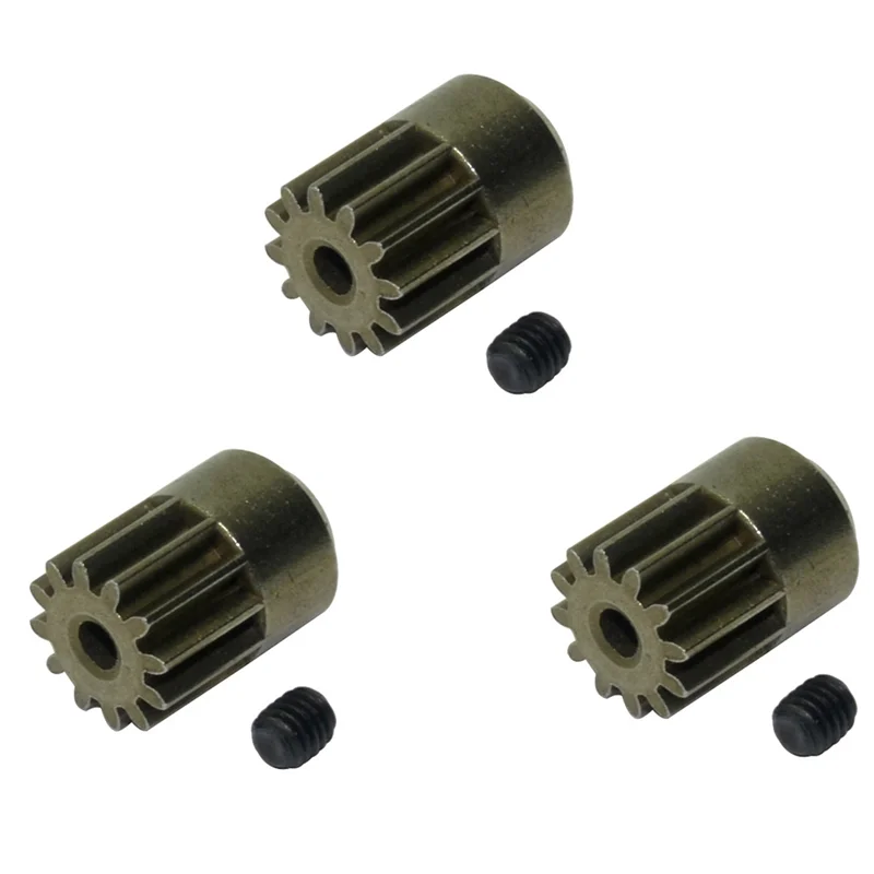 3Pcs 12T Motor Gear for HBX HAIBOXING 901 901A 903 903A 905 905A 1/12 RC Car Upgrades Parts Spare Accessories