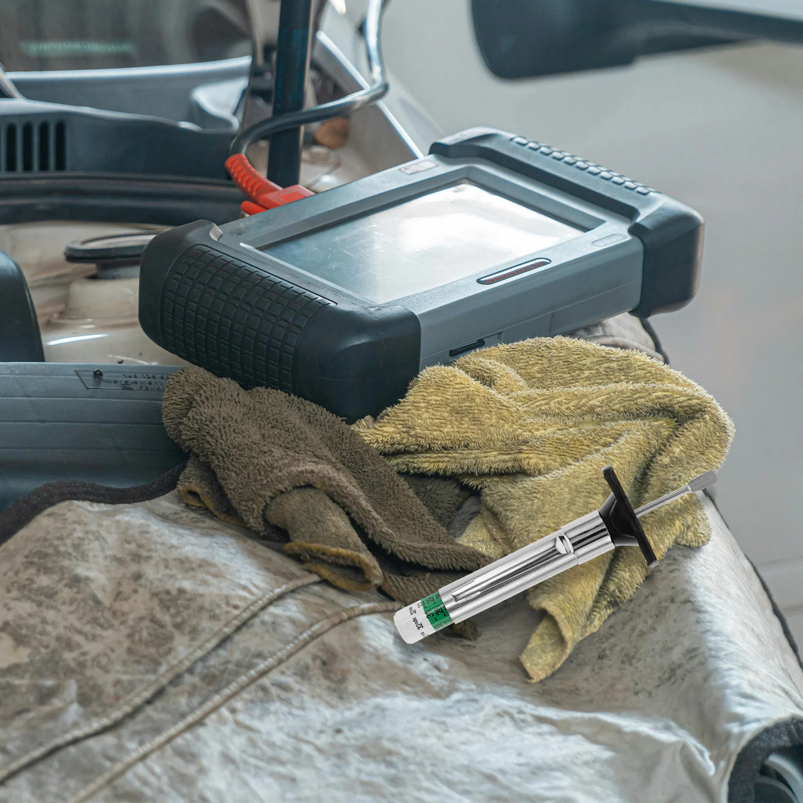 

10Pcs Tire Tread Depth Meter Heavy Duty Gauge Tool for Vehicle Maintenance Coded Tread Ruler Included