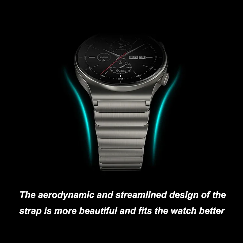 Luxury 22mm Stainless Steel watch band for Huawei Watch 4 GT2 3 pro 46mm strap for samsung watch 6 5 4 loopbracelet