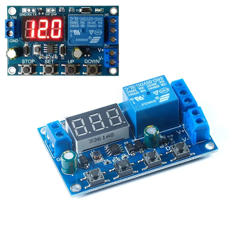 XY-DJ DC 6-40V Battery Charger Discharger Board Undervoltage Overvoltage Protection Board Precision Auto Off Module