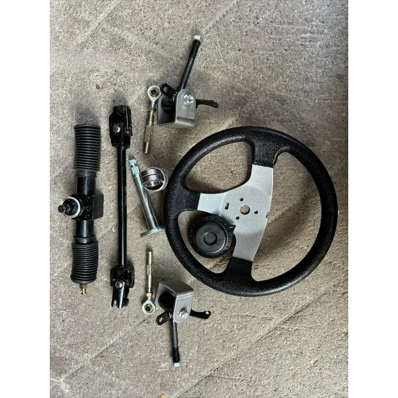 Self-made four-wheel electric motorcycle kart accessories  steering machine steering machine tie rod head claw shaft 12MM thick