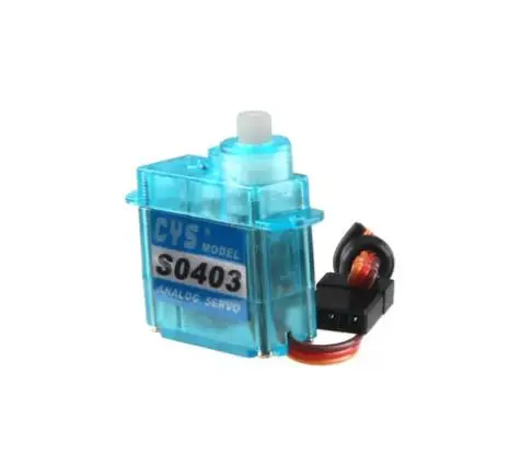 CYS-S0403 4.3g muslimplastic Gear Micro piccolo Servo per RC indoor Plane Boat Car