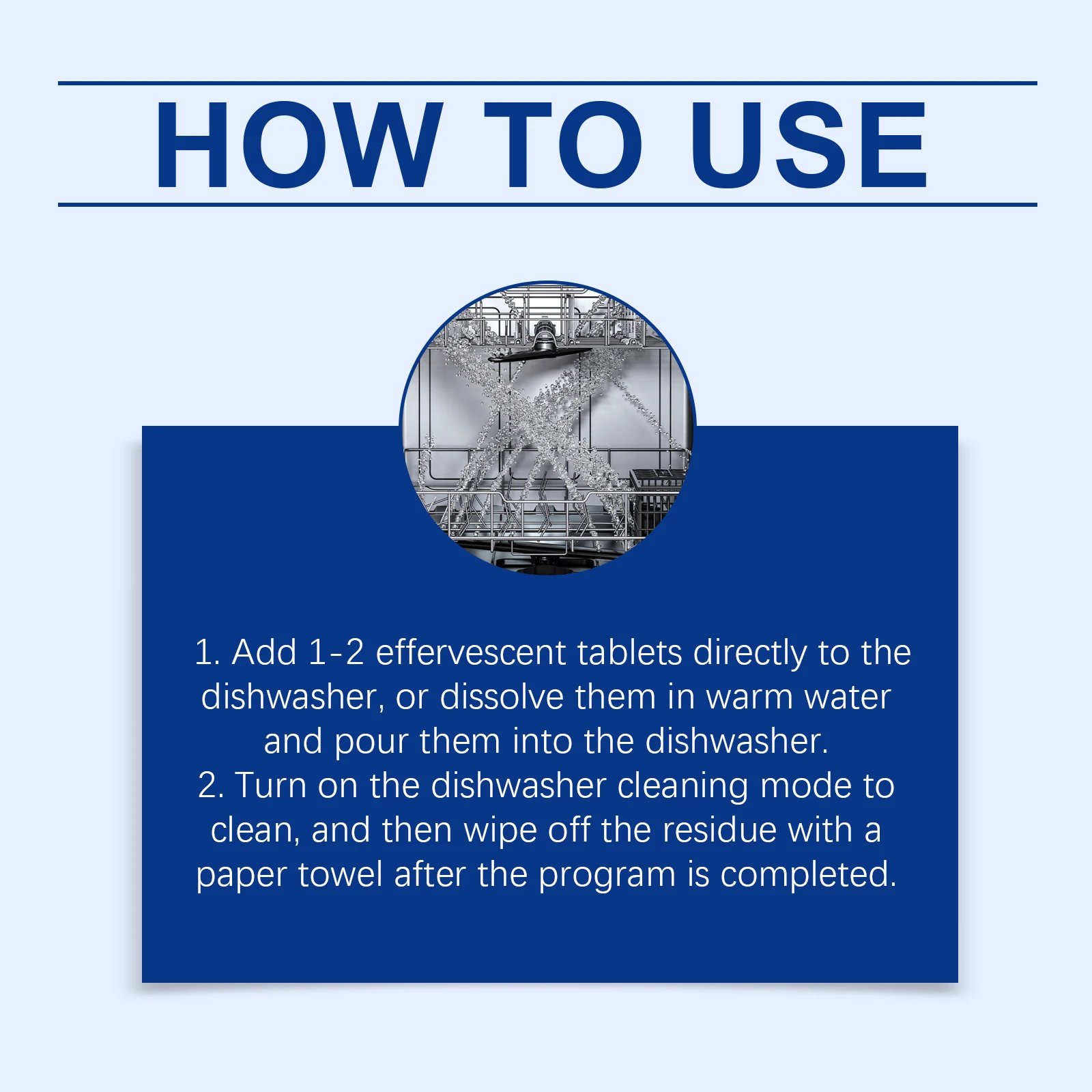 Tabletki do zmywarki szybko rozpuszczają się, usuwają plamy tłuszczowe, redukują nieprzyjemne zapachy, skutecznie hamują wzrost bakterii, usuwają kamień.