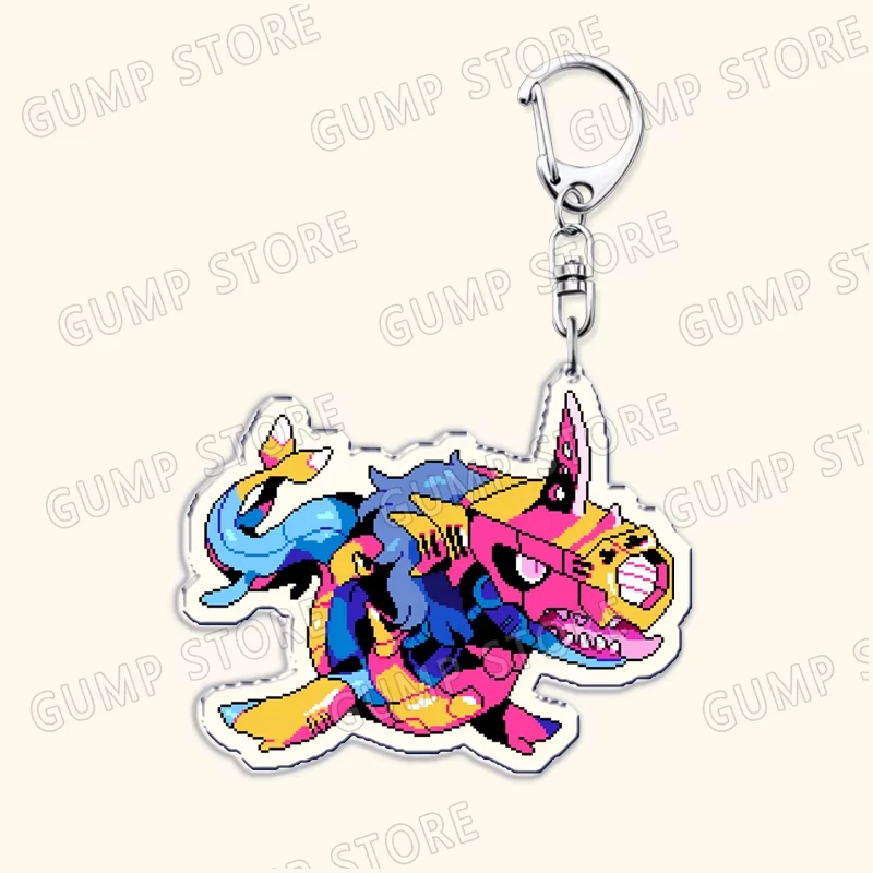 Classic 90s Anime Keychains for Accessories Bag Merciful Tai Karis Digivice Agumon Terriermon Monsters Keyrings Jewelry Fan Gift view 3