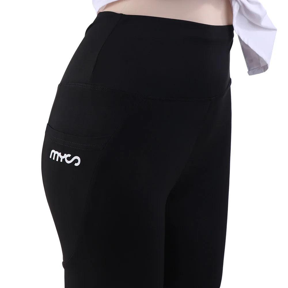 Soft High Waist Women Leggings with Pocket Tight Elastic Jogging Women's Capri Pants Breathable Seamless Shapewear Girl