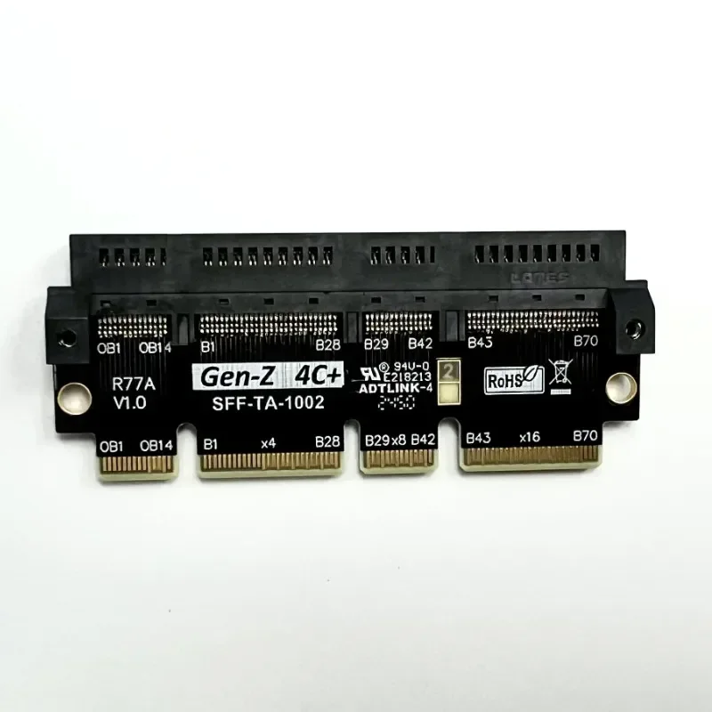 PCIe 5.0 x16 to Gen-Z 4C+/SFF-TA-1002 EDSFF Adapter Card EDSFF 4C+ Expansion Test Protection Card Server Gen 5 PCI-E 5.0 512Gbps