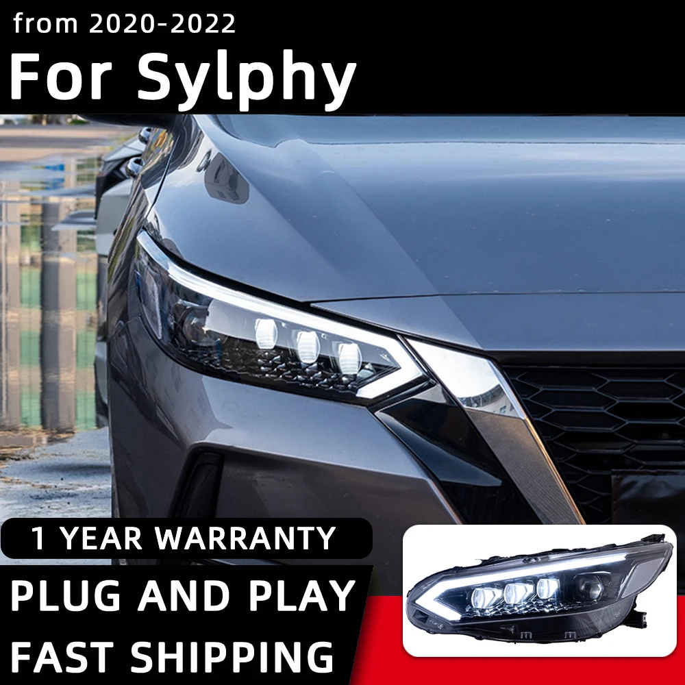 Headlight For Nissan Sylphy LED Headlights 2020-2022 Head Lamp Car Styling DRL Signal Projector Lens Automotive Accessories