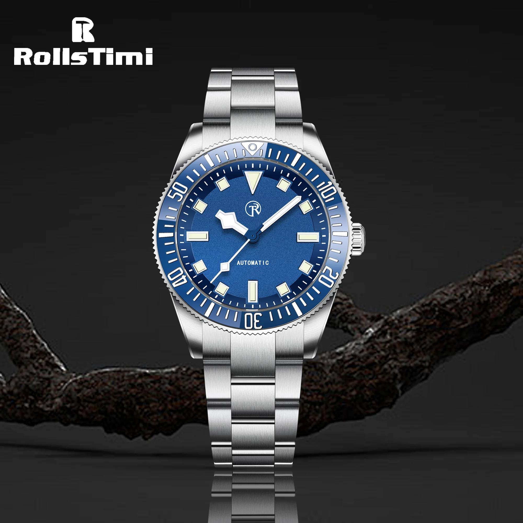 2025 nuevos relojes RollsTimi para hombres, relojes mecánicos automáticos de negocios de lujo de primeras marcas, relojes de pulsera deportivos impermeables para hombres, relojes