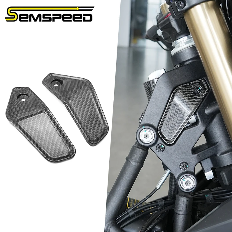 SEMSPEED Motorrad 100% Carbonfaser Vorderer Stoßdämpferschutz ‌   Für Italjet Dragster 700Twin Motorradzubehör