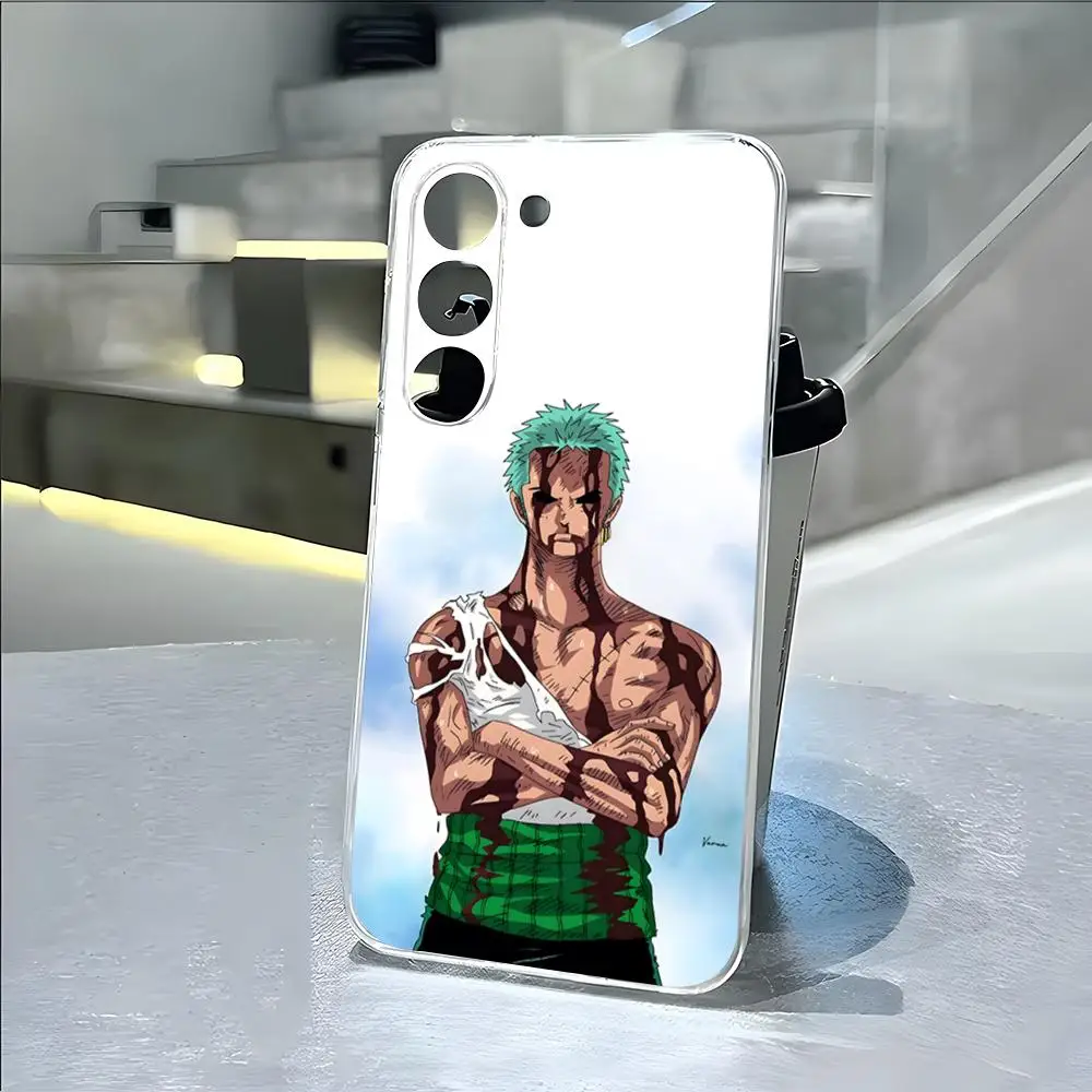 Anime Ones P-Pieces Zoro Phone Case For Samsung A16 A26 A36 A56 A35 A55 A14 A34 A54 A13 A23 A53 Transparent Drop Cover