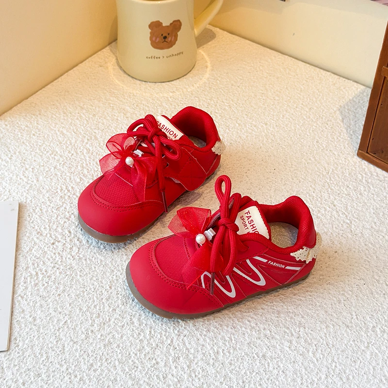 Spring and Autumn Children Sports Shoes Unisex Kids Sneakers Mesh Upper Breathable Basketball Shoes Tennis Casual Flats Footwear