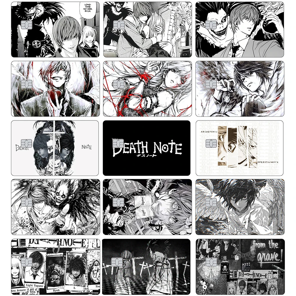 أنيمي مذكرة الموت بطاقة الائتمان الجلد ملصق MisaMisa ملصقات غير لامعة ل Mastercard VISA JCB وغيرها من البطاقات المغناطيسية IC #1
