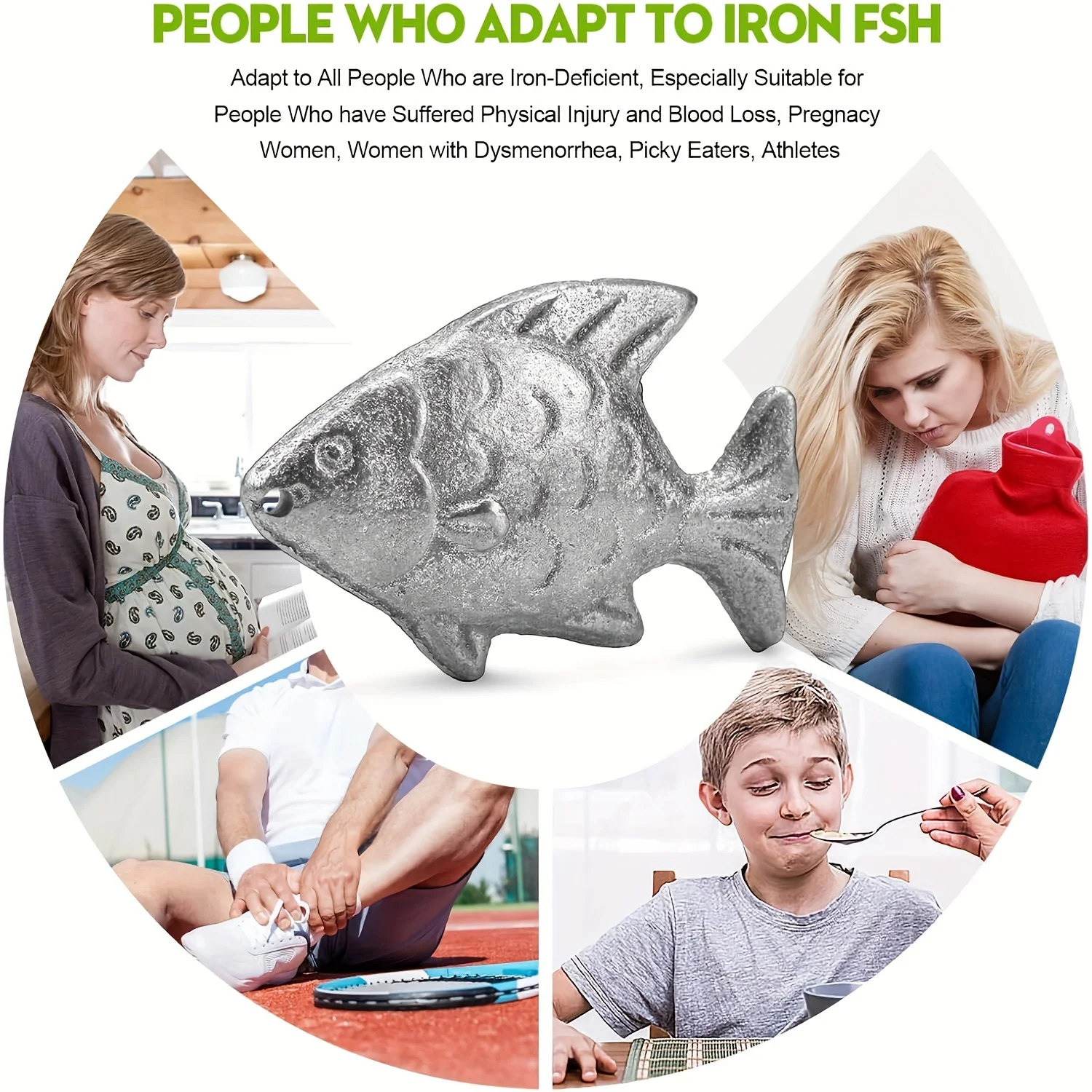 Iron Fish Cooking Tool to Add Original Iron Supplement to Food and Water, Iron Supplement Tool for Iron Deficiency Vegetarians,