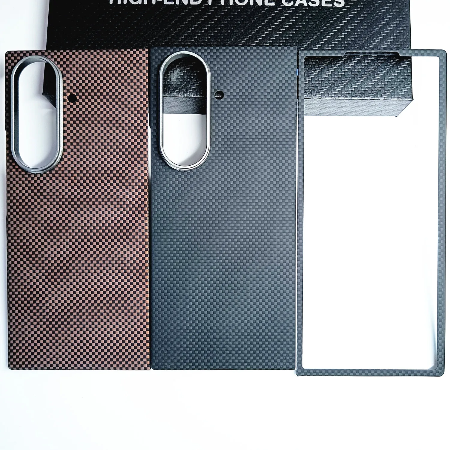 Genuine Aramid Carbon Fiber Magsafe Case For Samsung Galaxy Z Fold 7 Fold7 Matte Thin Weaving Grids Magnetic Bulletproof Cover