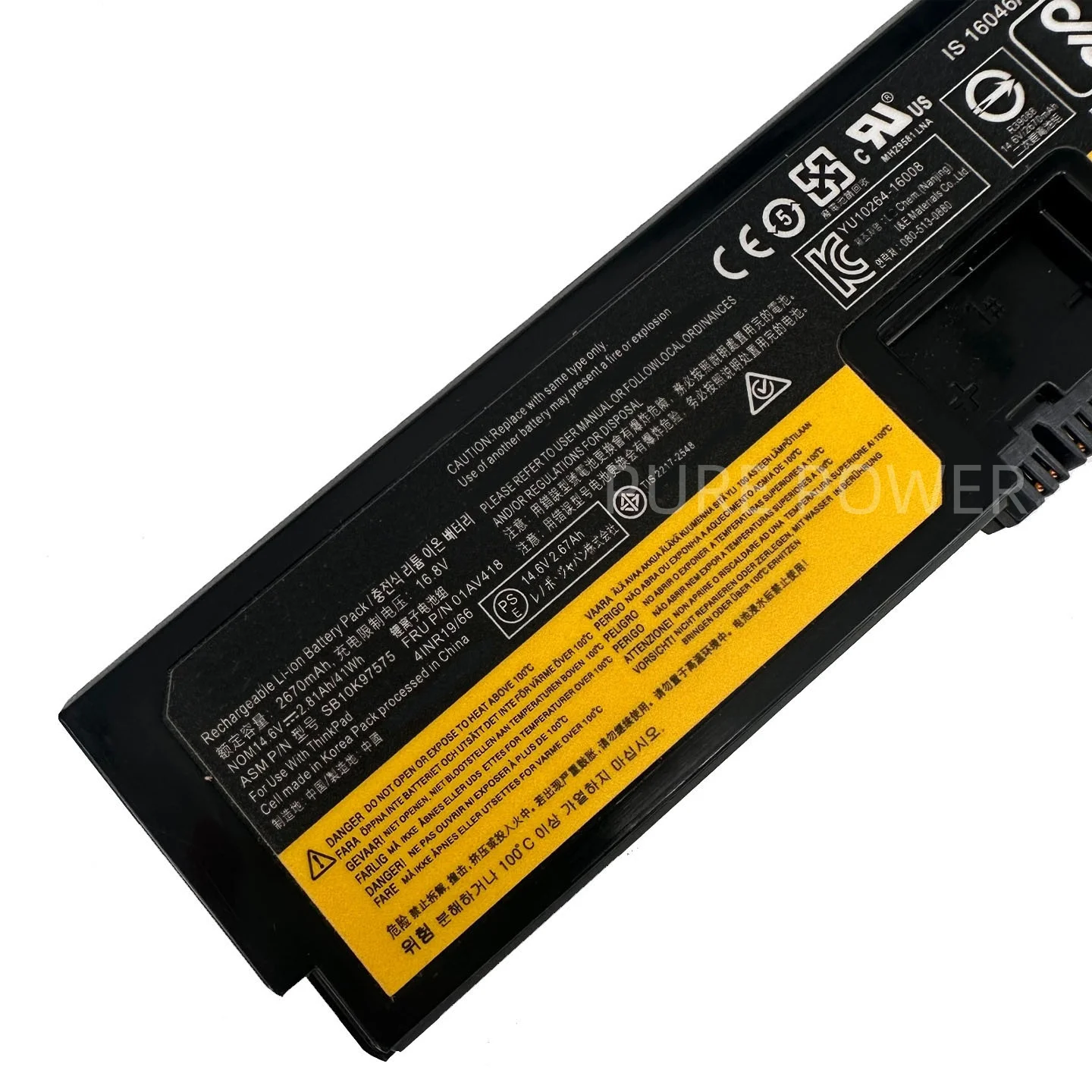New Laptop Battery SB10K97575 01AV418 14.6V 41WH 2670mAh High Quality For Lenovo ThinkPad E570 E570C E575 01AV416