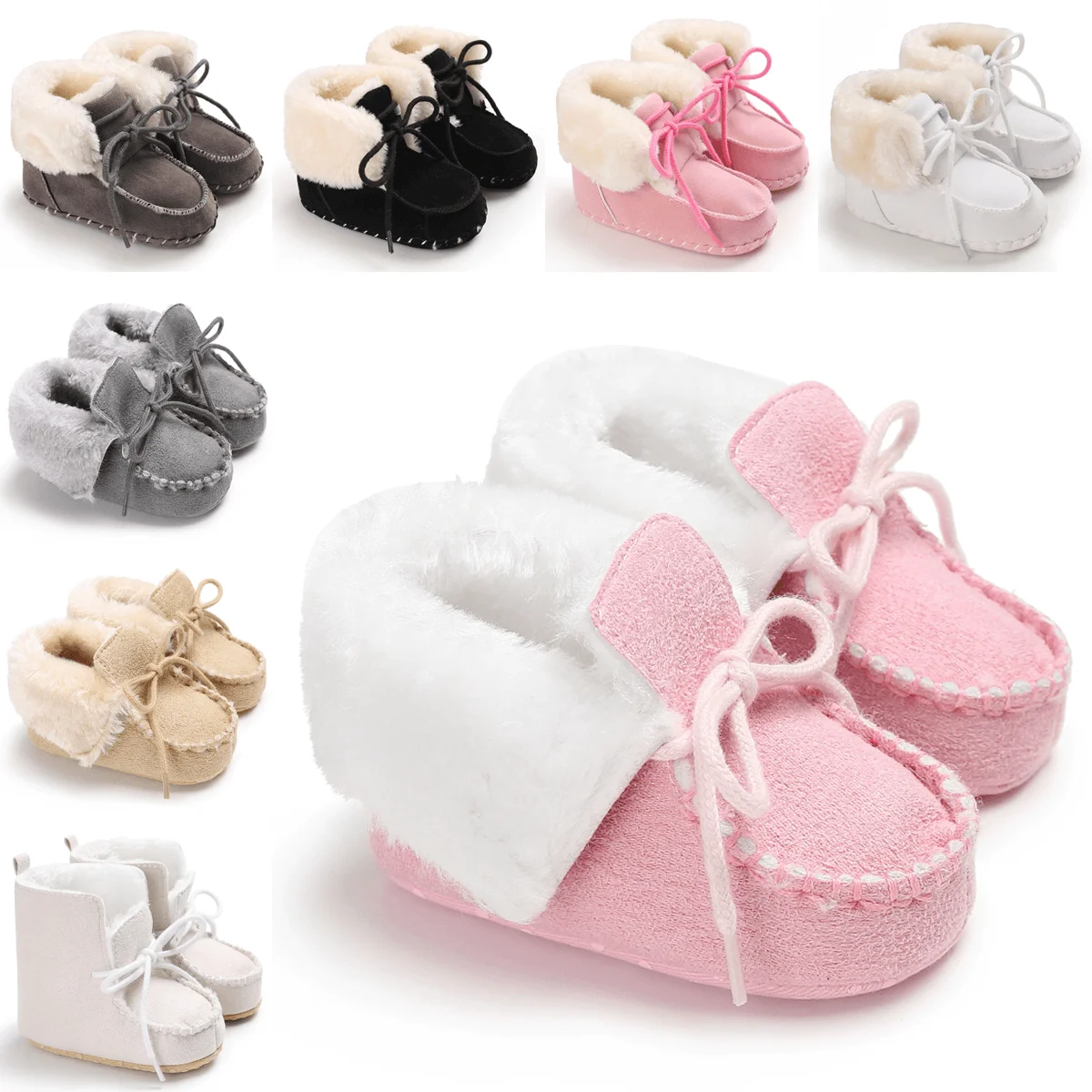 

Baby Shoes For Children First Walkers Newborn Girl Boy Winter Soft Anti-slip Warm Snowfield Booties Boot Infant Toddler shoes