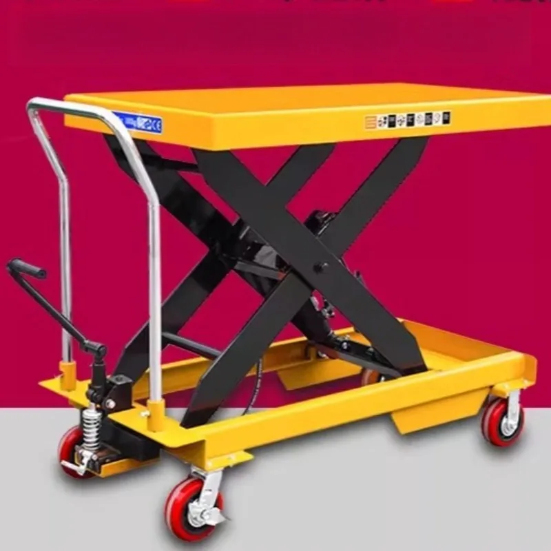 

Manual Hydraulic Lift Trolley Fixed Small Lift Trolley Platform Plate Commercial Furniture Carrello Di Sollevamento ZY40TC