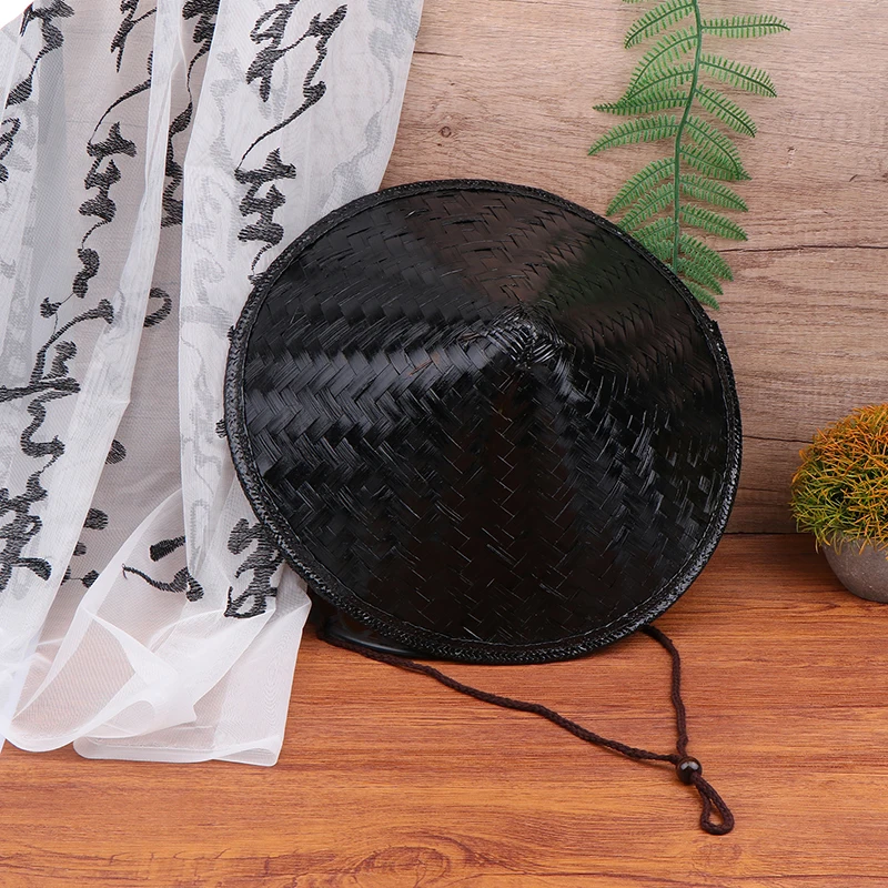 

Hat Samurai Straw Ninja Chinese Cosplay Japanese Rice Asian Bamboo Conical Hats Party Farmer Cone Decor Cap Decorative