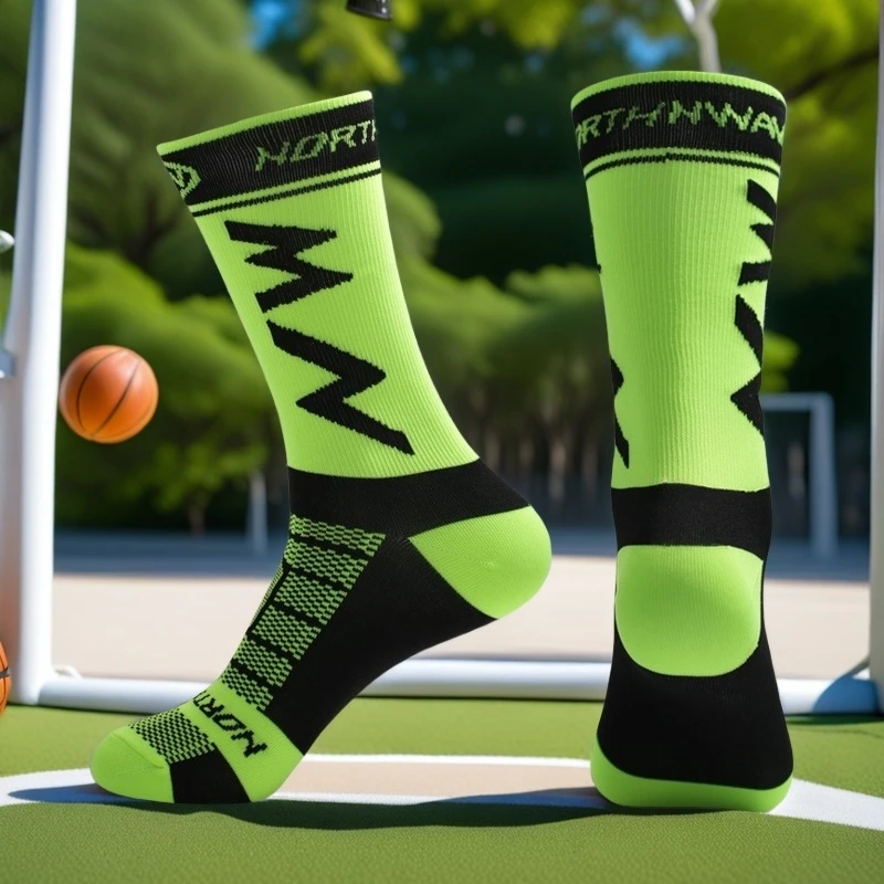 1/3/5 Paar Herren-Sportsocken bis zur Wadenmitte, Fitness-Kompressionssocken, rutschfest und atmungsaktiv, hohe Sportsocken für Männer im Frühling und Sommer, bequeme Wadensocken für Paare im Herbst, geeignet für tägli – Detail 5