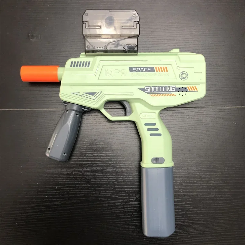 Electric MP9 Gel Ball Splatter Ball Gun Automatic Christmas Toys and Gifts Children Outdoor Activitie Shoot Game Toy for Kid