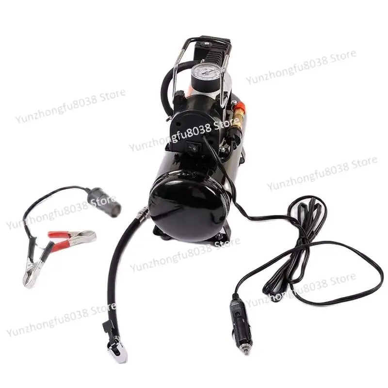 

12V220V 2.5 4L Small Air Compressor Oil-free Silent Air Pump Mini Car Tire Inflator Pump Air Reservoir for Car Painting Portable