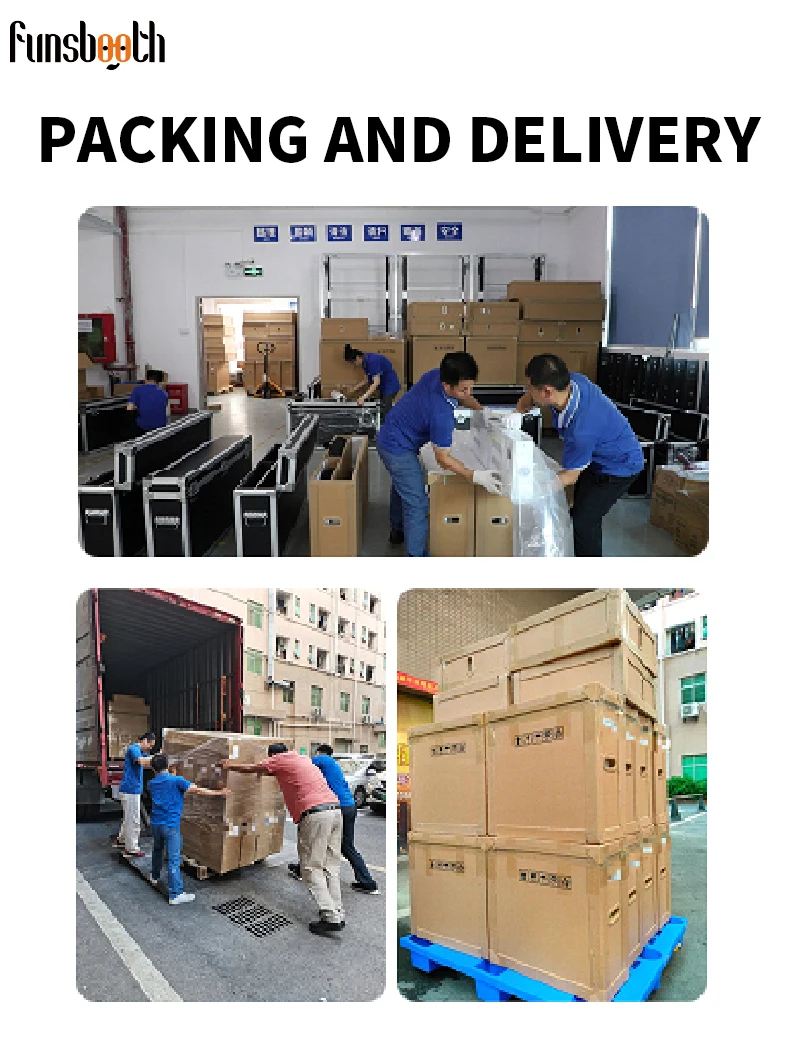 2024 Newst Funsbooth 32/43 Zoll Mini High Definition Integrierte Kamera Silver Magic Mirror Photo Booth