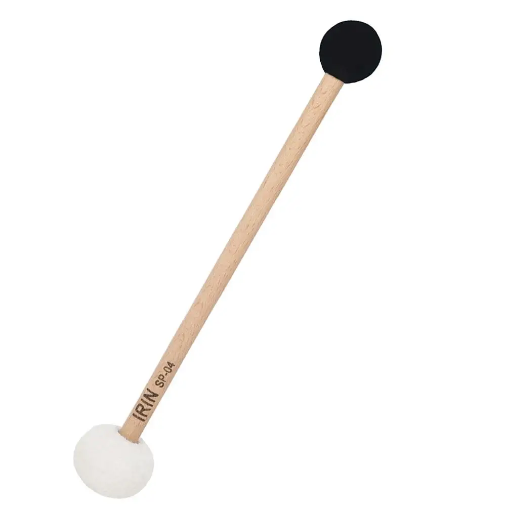 

DoubleEnded FeltRubber DrumMallet BassDrumsticks PercussionTools SingingBowl Mallet WoodenH le Lightweight Portable