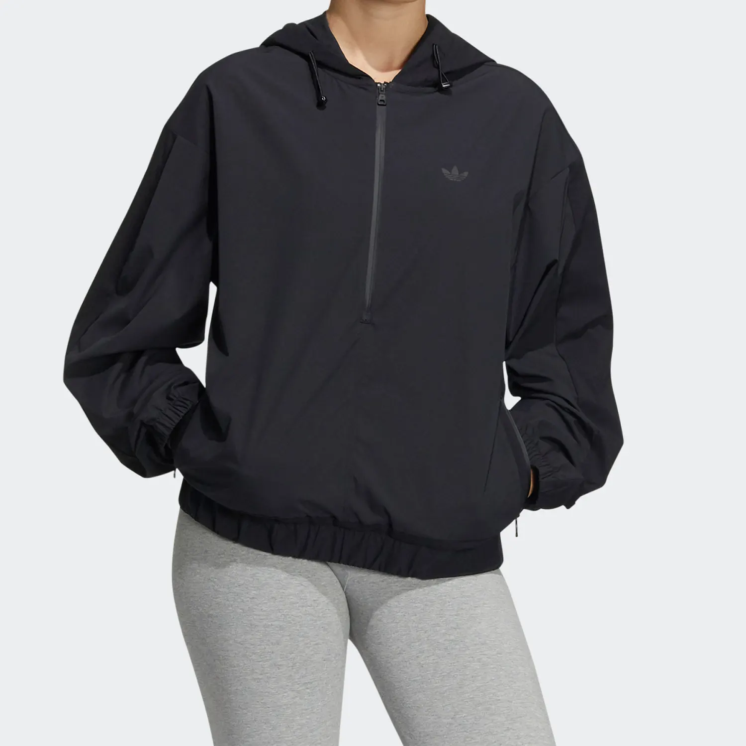 

Adidas genuine Adidas Originals Women's Half-Zip Hooded Jacket HE6597