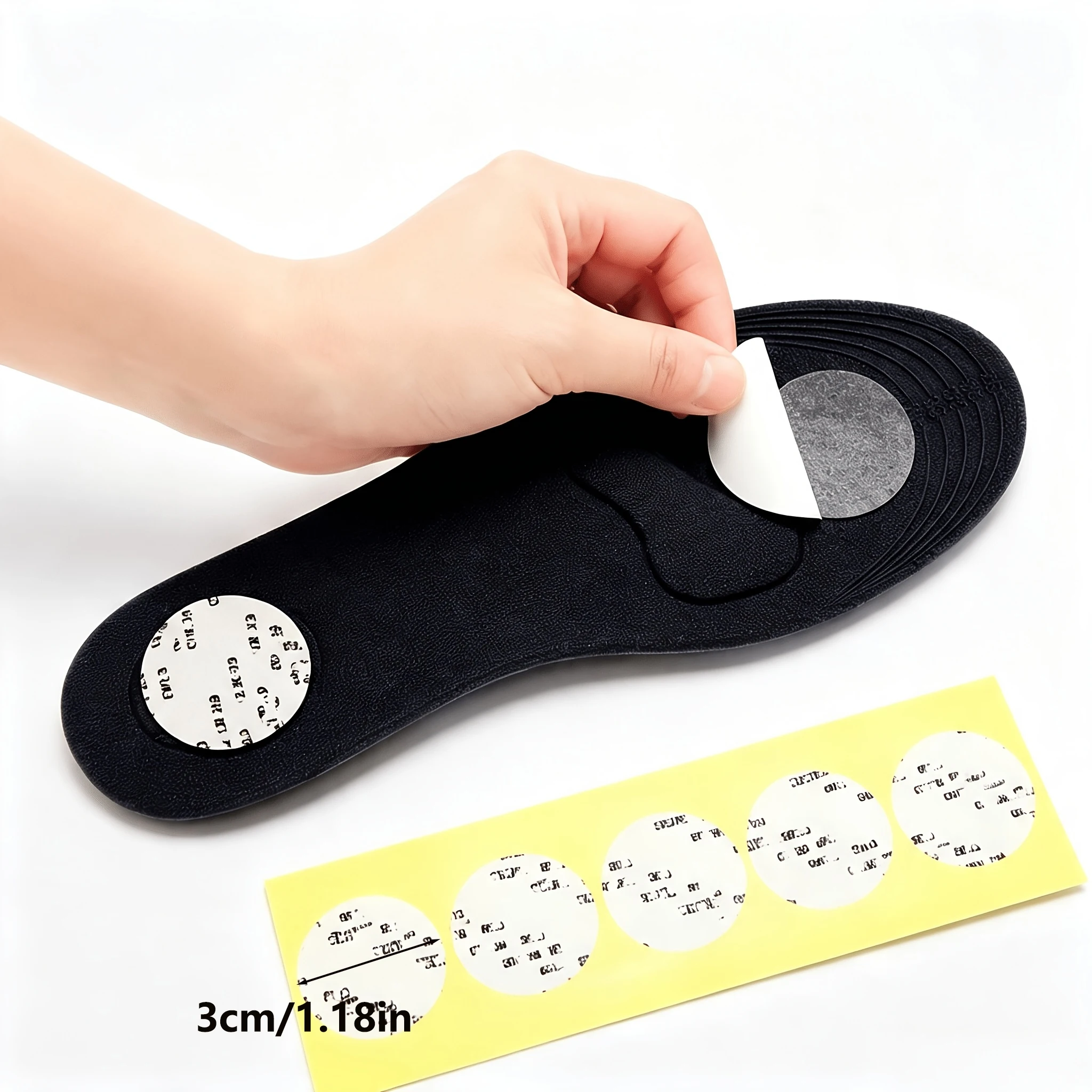 Anti-Slip Insoles Self-Adhesive Double-Sided Shoe Liners Ensure Secure Fit Suitable for Running Sports Shoes And Casual Shoes