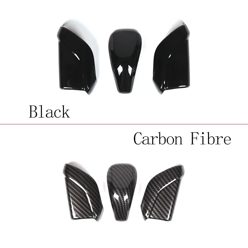 For Subaru WXR Forester Outback ABS Carbon Fiber/Black Car Center Control Shift Head Cover Decoration Accessories