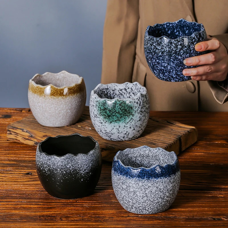 Tazón Japonés Creativo para Sopa de Huevo, Tazón de Porcelana de Diseño Único para Gastronomía Molecular