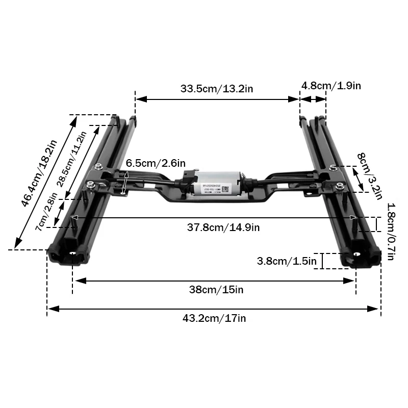 

Car seat electric slide rails, two-way forward and backward moving seat frame, commercial vehicle and RV electric seat modificat
