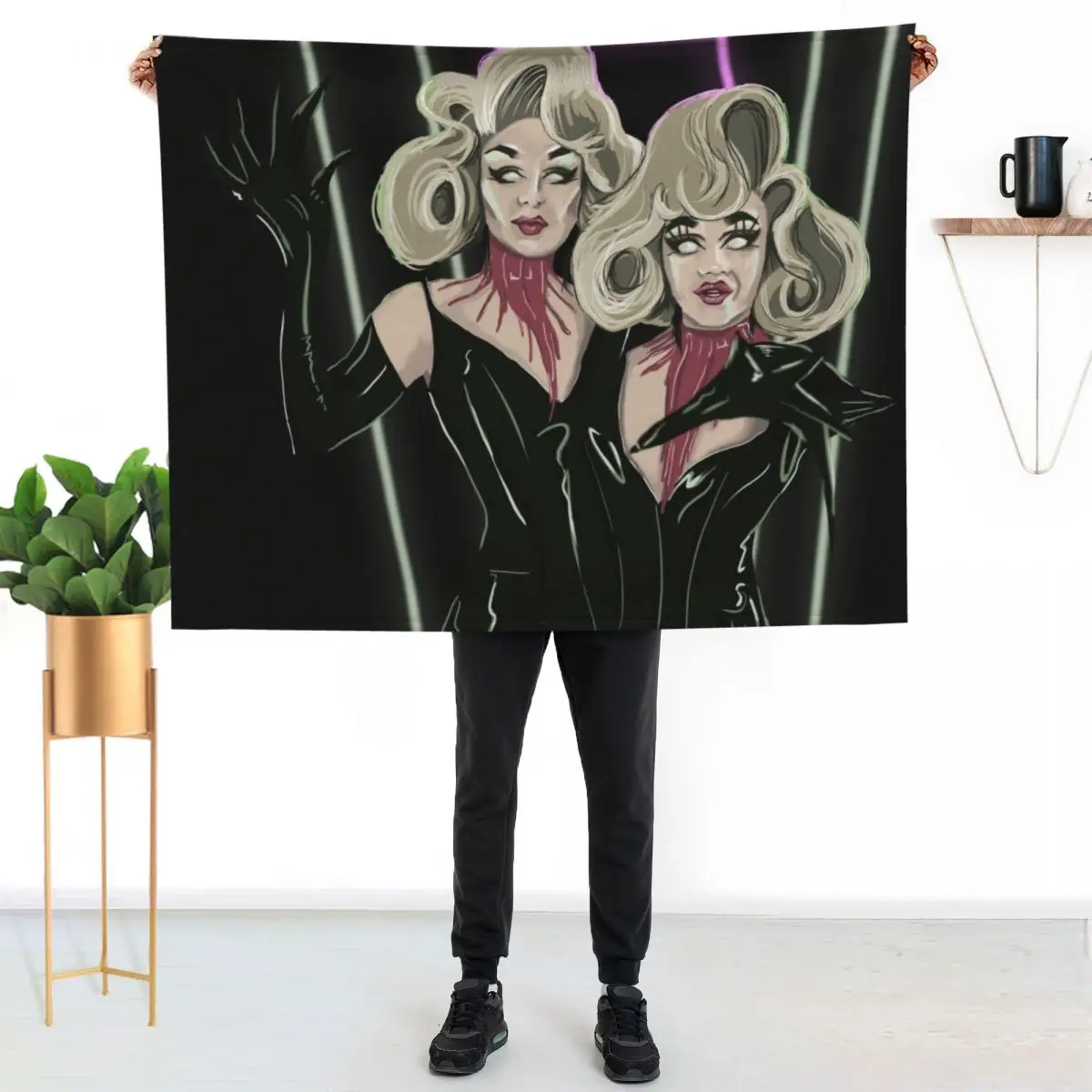 Meet Our Monsters! Boulet Brothers Season 3 Throw Blanket Soft Plaid Retros Decorative Sofa Custom Soft Beds Blankets