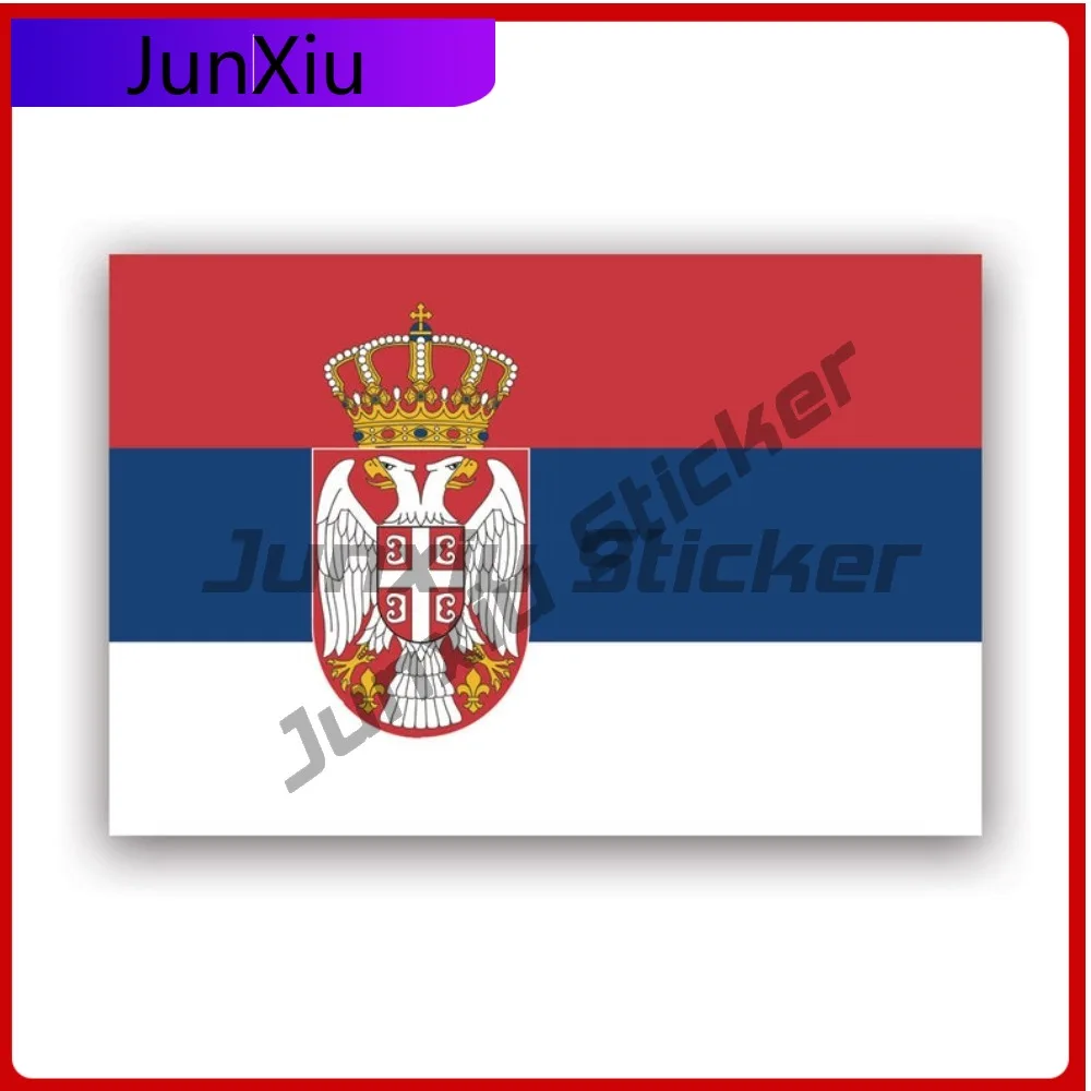 

Serbian Flag Sticker Creative Decals State Flag Patriotic Car Sticker Vinyl Decal Waterproof Durable Sun Resistant For Car