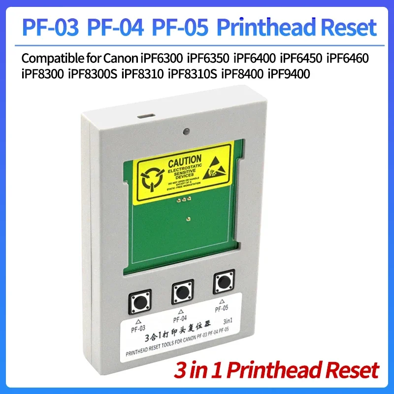 Printhead Reset for Canon PF-03 PF-04 PF-05 3 in 1 Resetter for Canon iPF6300 8300 8310 8400 9400 9410 8100 9100 iPF825 820 815