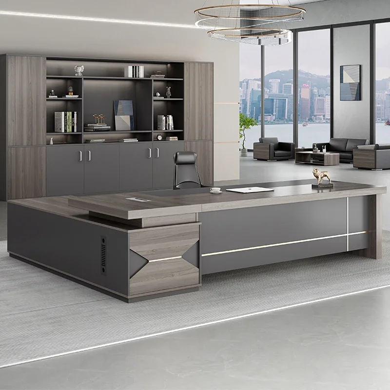 Unique Style Luxury Wood Office Furniture Executive Office Table Boss Ceo Modern Office Desk Mesa De Escritrio Mesa De Oficina