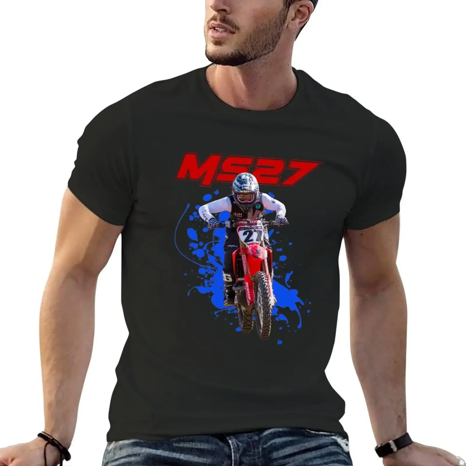 

Malcolm Stewart 27 Mookie Motocross and Supercross Champion Gift Design T-Shirt quick drying t shirt men 100℅ cotton